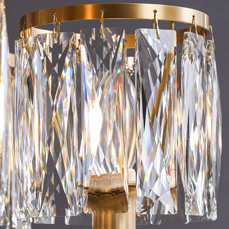 Crystal Chandelier for Modern Spaces Elegant Ambient Lighting OpalDwell