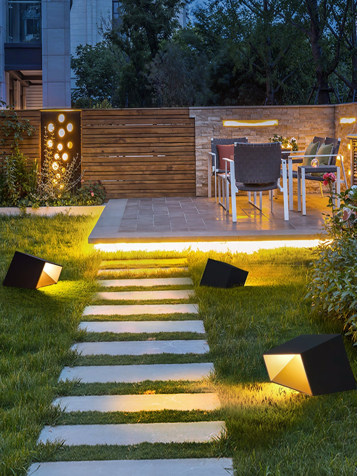 VerdantGlow Solar Garden Lamp - Compact Outdoor Light - OpalDwell