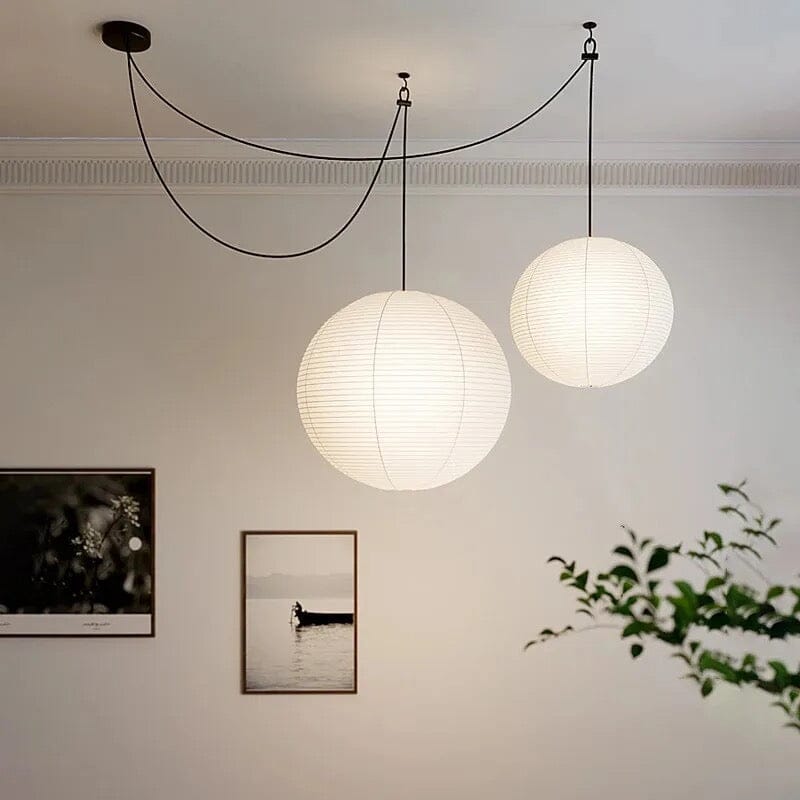 Aurelia Parisian Paper Balloon Pendant Light With Warm Glow - OpalDwell