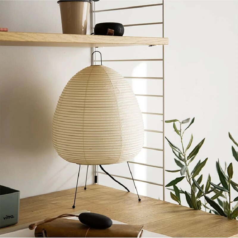Lumisora Rice Paper Lamp with Soft Ambient LED Glow - OpalDwell