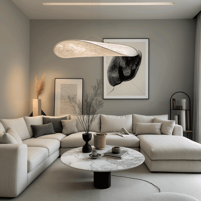 Lyria | Chip-Shaped Leaf Chandelier - OpalDwell