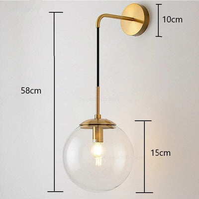 Lunara Glass Wall Lamp - OpalDwell