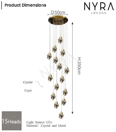 Liora | Crystal Chandelier - OpalDwell