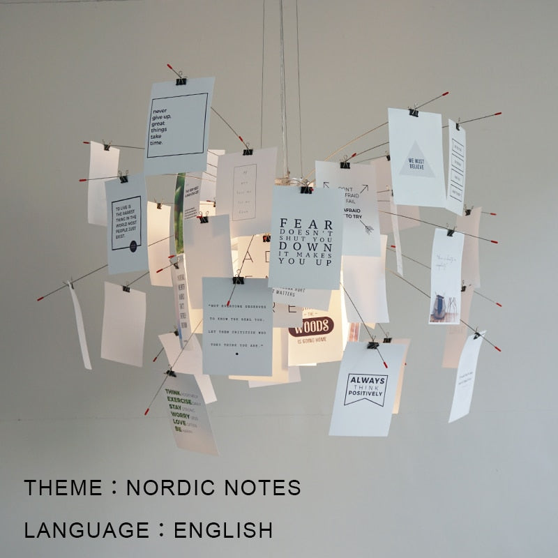 LumaCraft DIY Chandelier Personalizable Lighting Fixture | Ingo Maurer Zettel OpalDwell