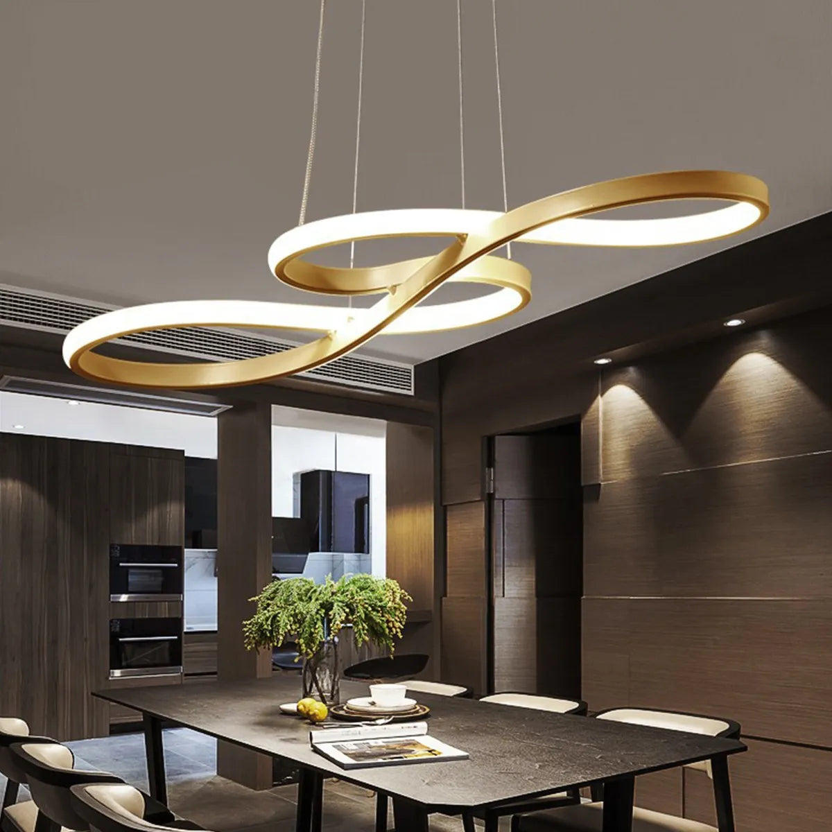 Aeronis Alloy Pendant Chandelier for Modern Nordic Ceiling Lighting OpalDwell