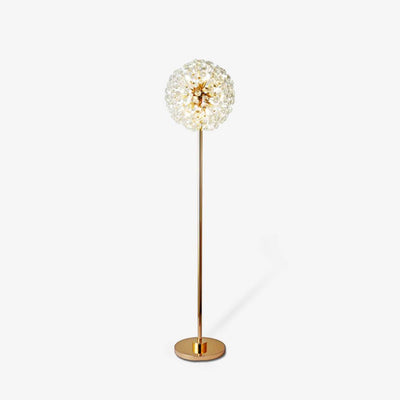 Meadow Bloom Crystal Floor Lamp With Luxury Gold Finish OpalDwell