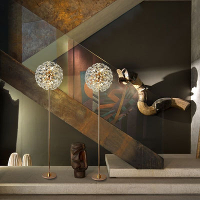 Meadow Bloom Crystal Floor Lamp With Luxury Gold Finish OpalDwell