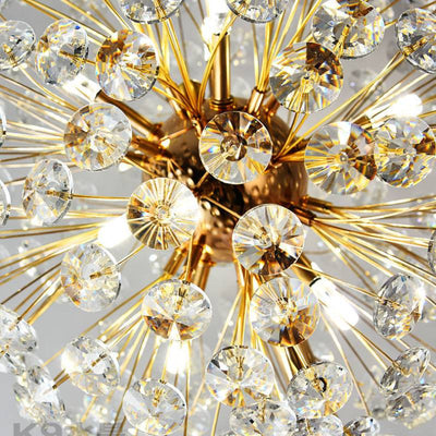 Meadow Bloom Crystal Floor Lamp With Luxury Gold Finish OpalDwell