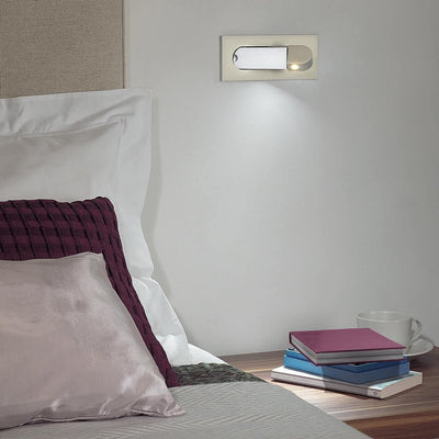 NovaNook LED Night Table Lamp with Adjustable Arm Dimmable - OpalDwell