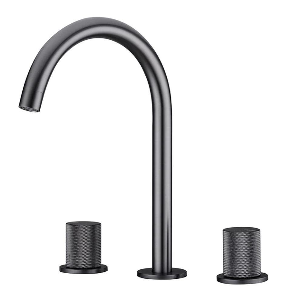 Caelis Dual-Handle Basin Faucet With Honeycomb Spout OpalDwell