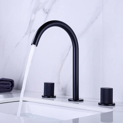 Caelis Dual-Handle Basin Faucet With Honeycomb Spout OpalDwell