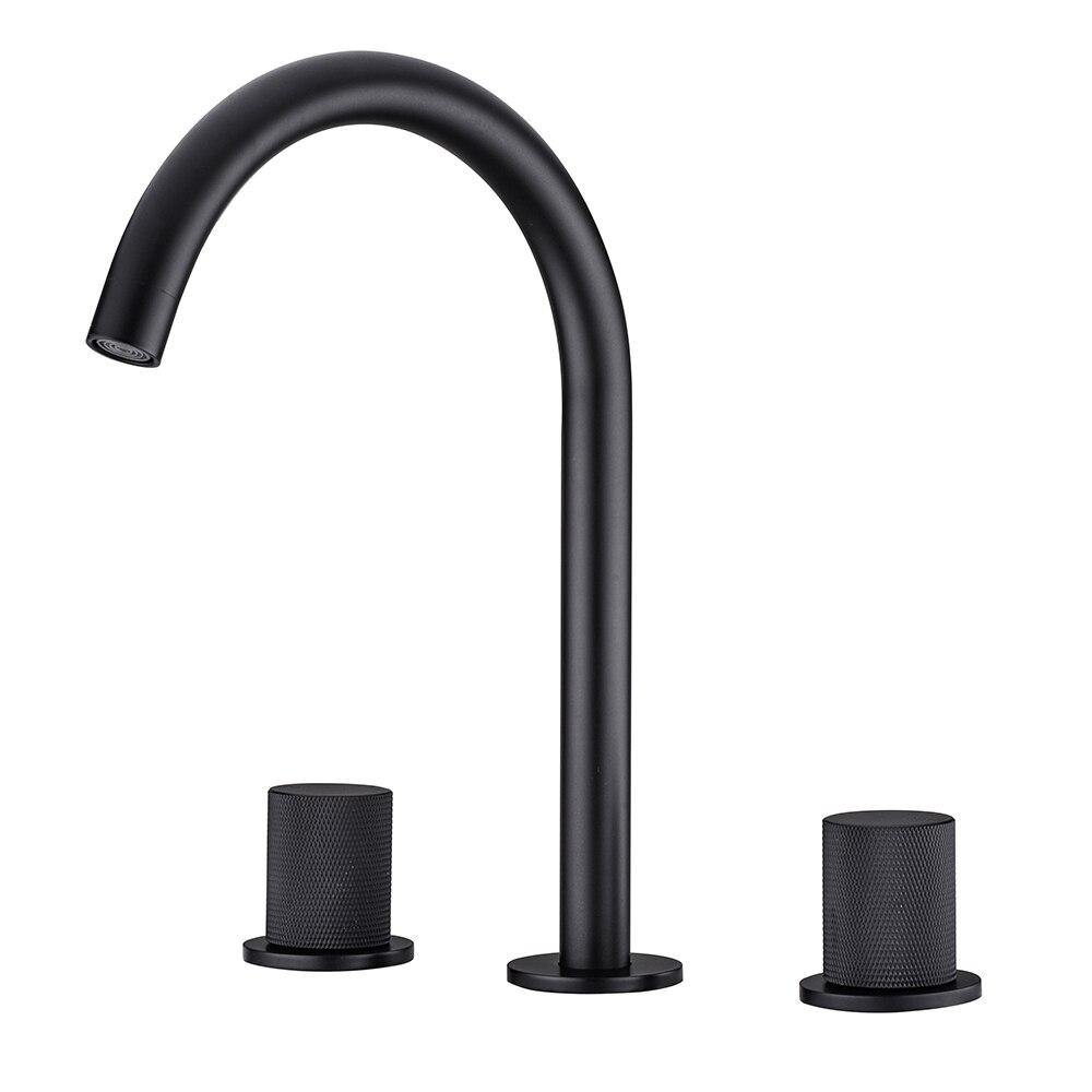 Caelis Dual-Handle Basin Faucet With Honeycomb Spout OpalDwell