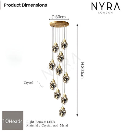 Liora | Crystal Chandelier - OpalDwell