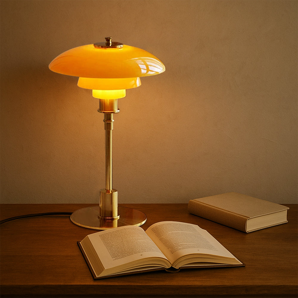 NovaGlow Table Lamp Dimmable LED For Bedroom Living Room And Reading - OpalDwell