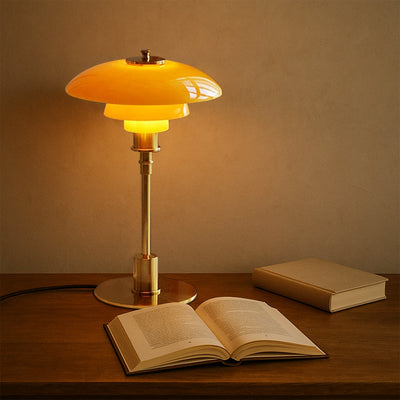 NovaGlow Table Lamp Dimmable LED For Bedroom Living Room And Reading - OpalDwell