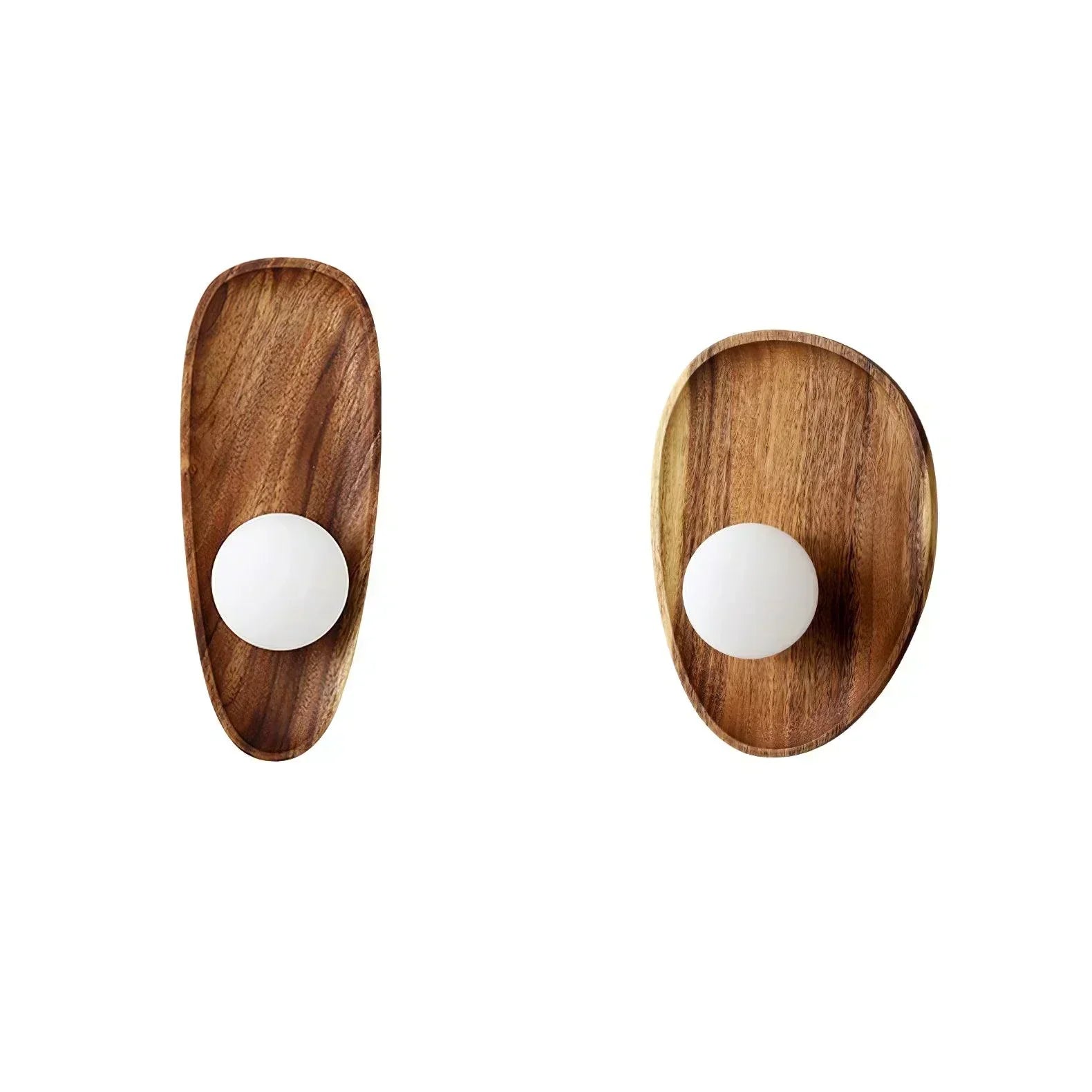 LumiVerde Natural Wood Wall Lamp for Warm Ambience - OpalDwell