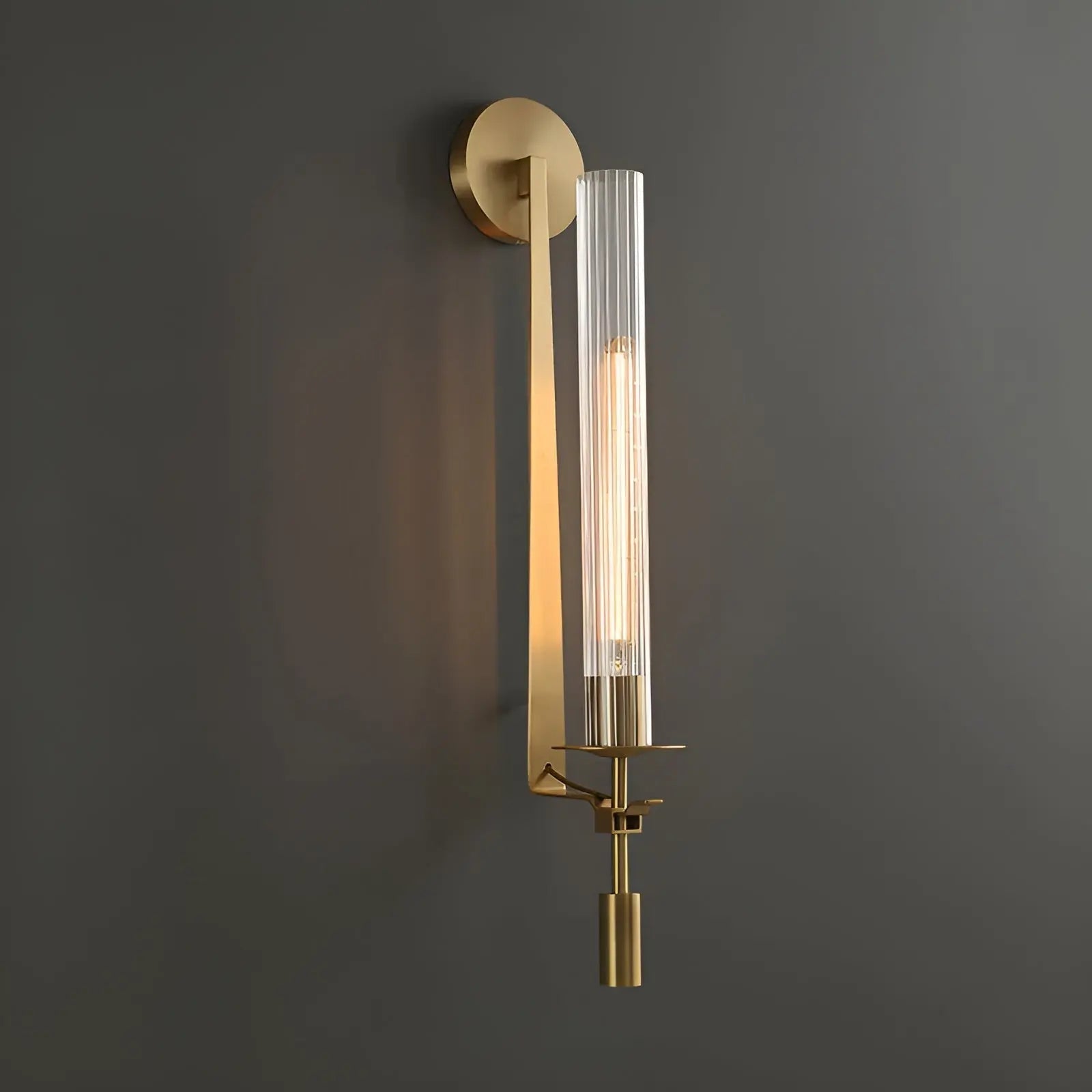 Aetheris Glass Wall Lamp for Elegant Ambient LED Lighting - OpalDwell