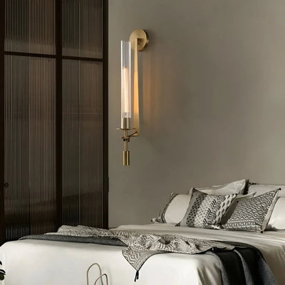 Aetheris Glass Wall Lamp for Elegant Ambient LED Lighting - OpalDwell