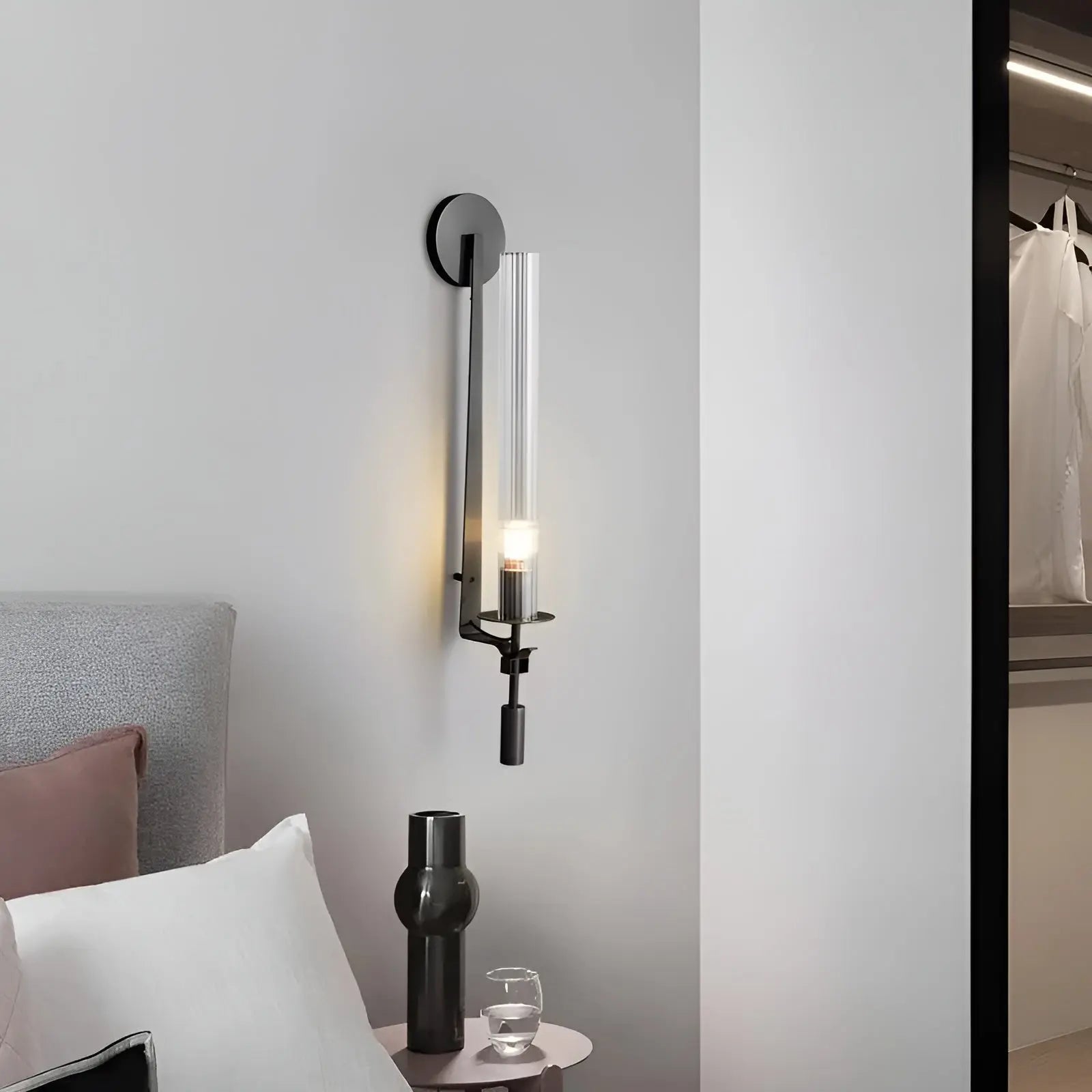 Aetheris Glass Wall Lamp for Elegant Ambient LED Lighting - OpalDwell