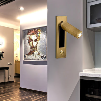 VeraLume Wall-Flush Bedside Sconce With Reading Light - OpalDwell