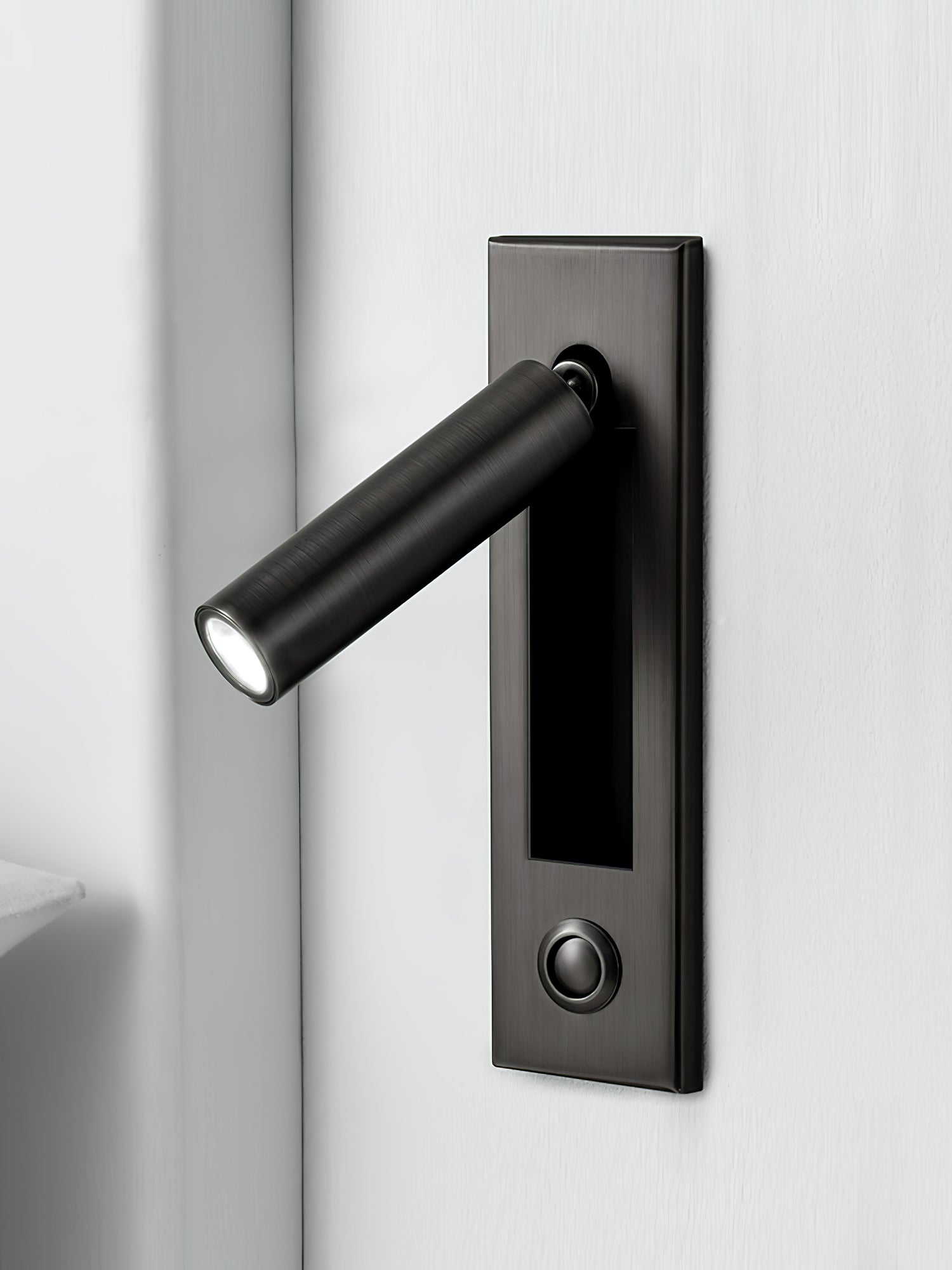 VeraLume Wall-Flush Bedside Sconce With Reading Light - OpalDwell