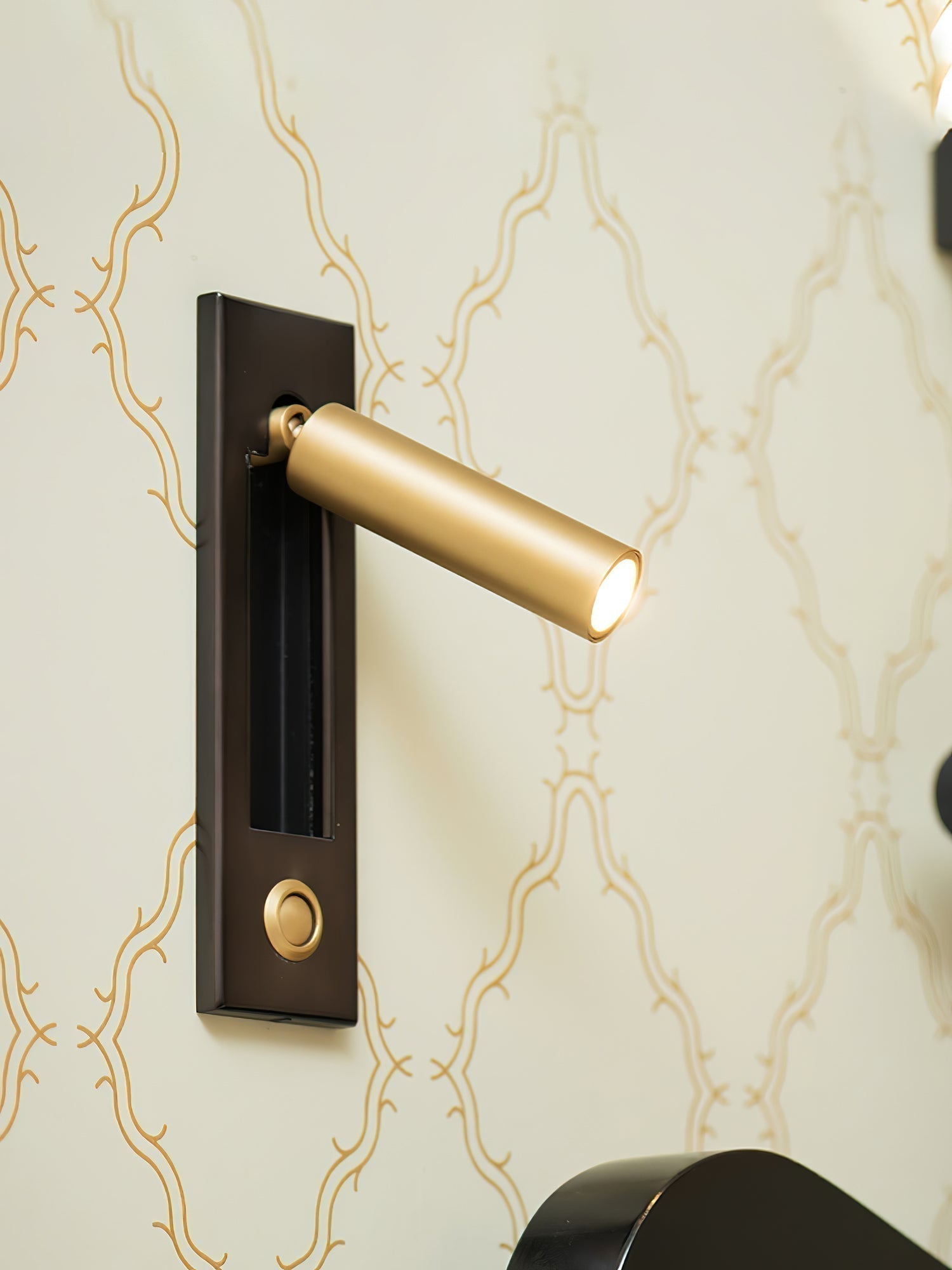 VeraLume Wall-Flush Bedside Sconce With Reading Light - OpalDwell