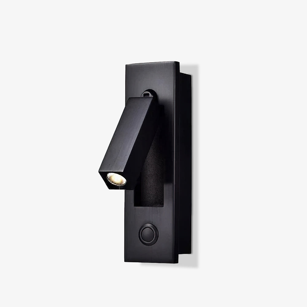 VeraLume Wall-Flush Bedside Sconce With Reading Light - OpalDwell