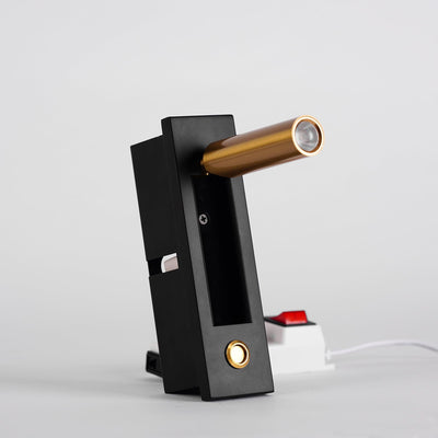 VeraLume Wall-Flush Bedside Sconce With Reading Light - OpalDwell
