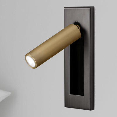 VeraLume Wall-Flush Bedside Sconce With Reading Light - OpalDwell