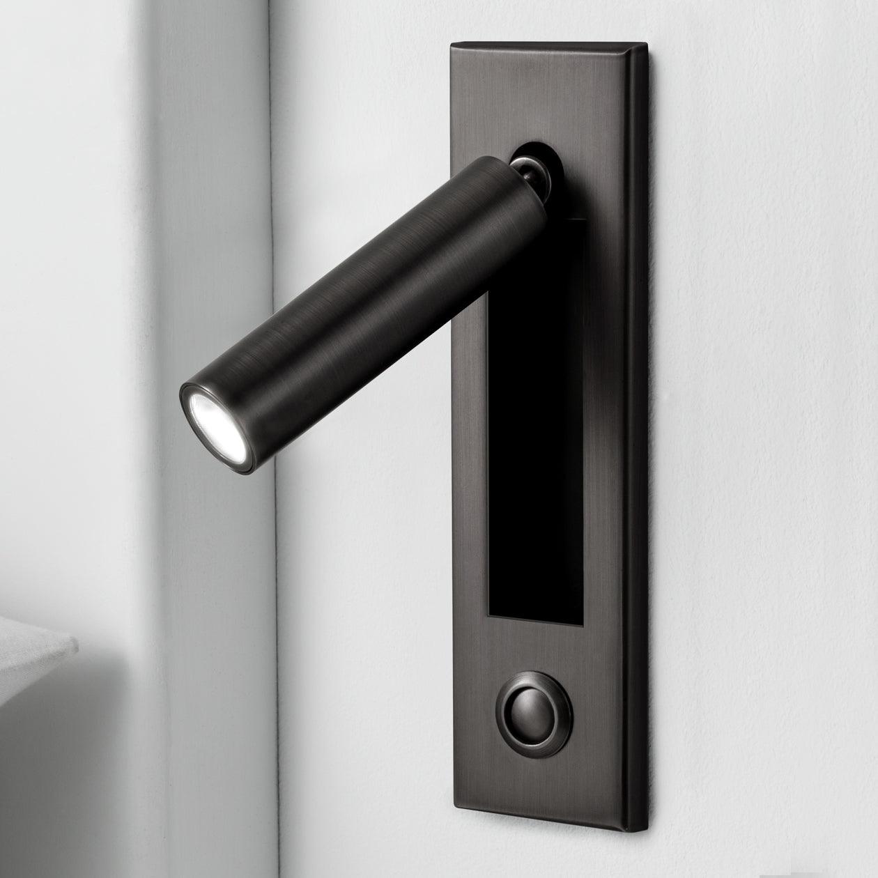VeraLume Wall-Flush Bedside Sconce With Reading Light - OpalDwell