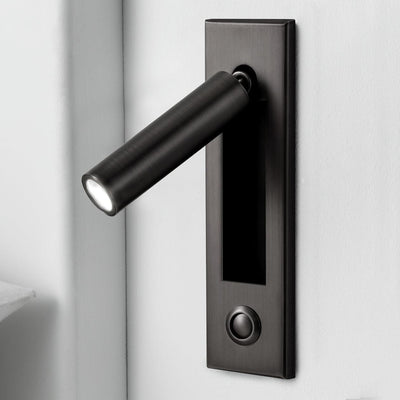 VeraLume Wall-Flush Bedside Sconce With Reading Light - OpalDwell