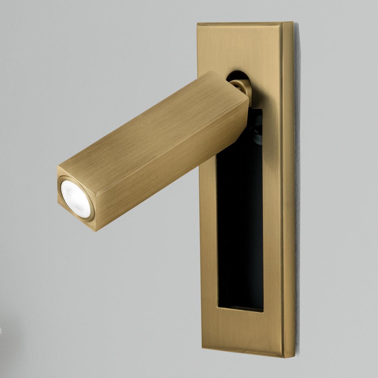 VeraLume Wall-Flush Bedside Sconce With Reading Light - OpalDwell
