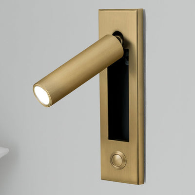 VeraLume Wall-Flush Bedside Sconce With Reading Light - OpalDwell