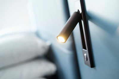 VeraLume Wall-Flush Bedside Sconce With Reading Light - OpalDwell