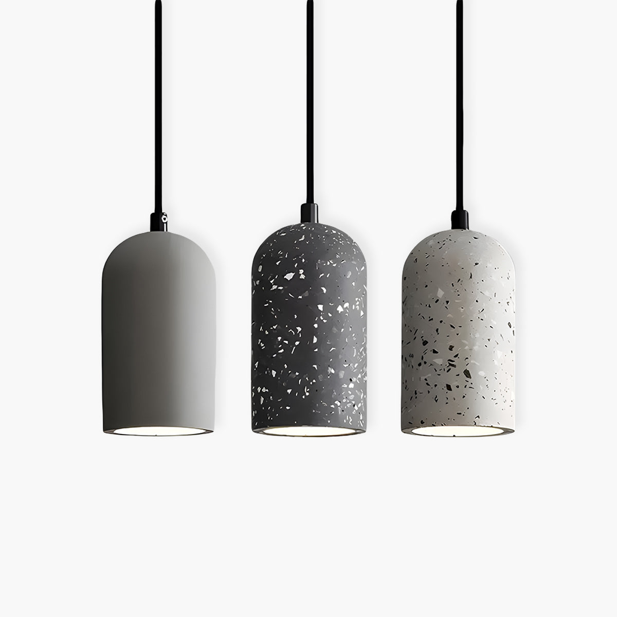 Terrazio Concrete Pendant Light for Indoor Living Spaces - OpalDwell