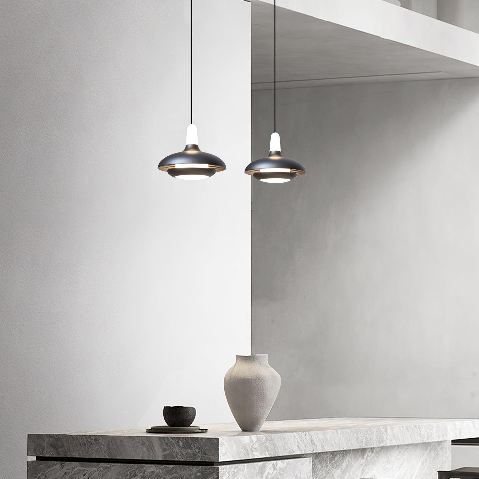 SolaraTrio Natural Style Aluminum Pendant Lamp With LED - OpalDwell