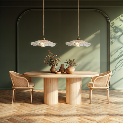 Liora | Floral Glass Pendant - OpalDwell