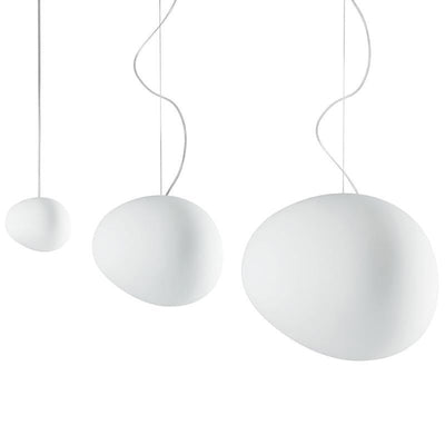 LumaVerde Glass Pendant Light Hand Blown Organic Form OpalDwell