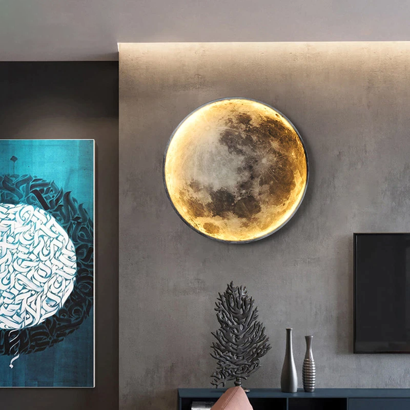 NovaLume Moon Glow LED Lamp With Dimmer for Cozy Bedroom Ambience - OpalDwell