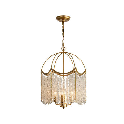 Opulent Crystal Pendant Light Gold Chandelier Ceiling Lamp OpalDwell