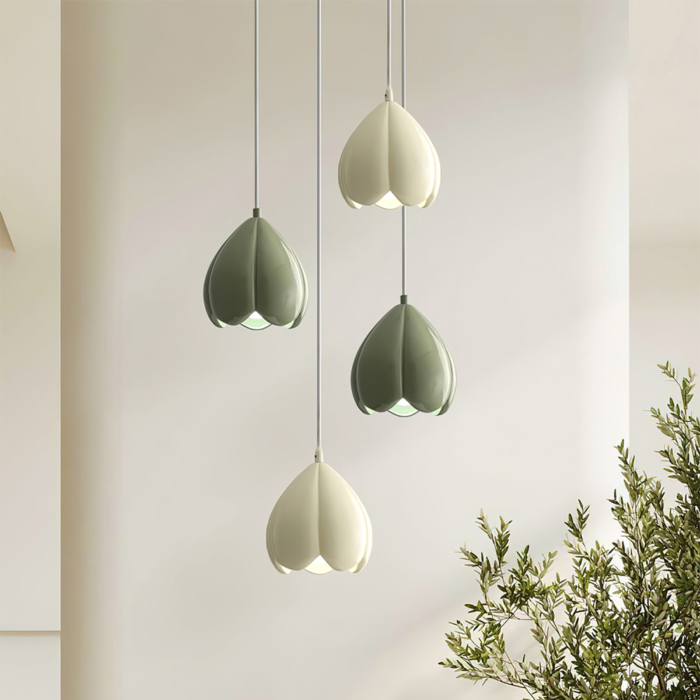 SylvaLumi French Rustic Pendant Lamp With Glass Shade - OpalDwell