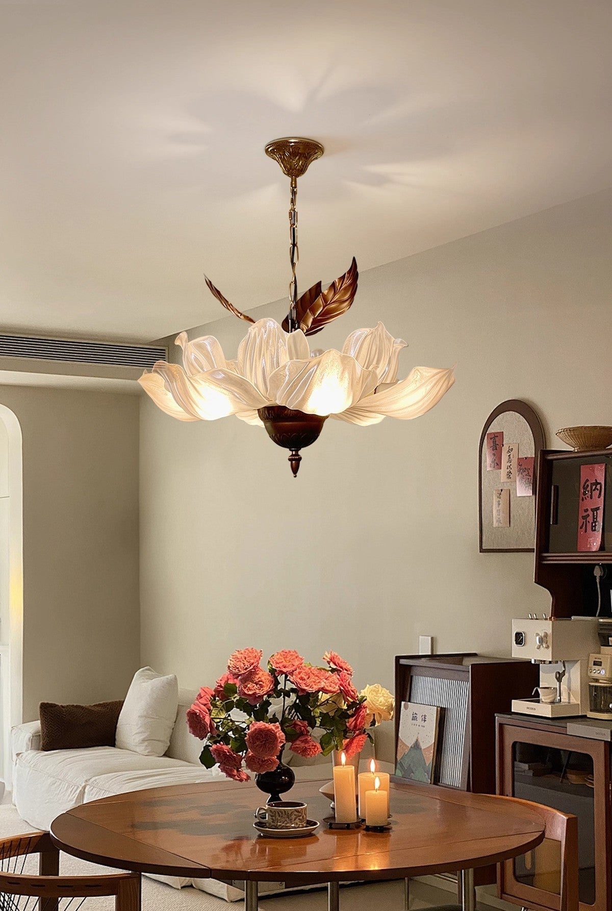 Modern Floral Pendant Light For Ceiling Decor And Home Accent OpalDwell