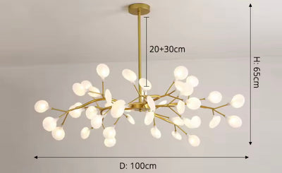 Gilded Branch Chandelier - OpalDwell