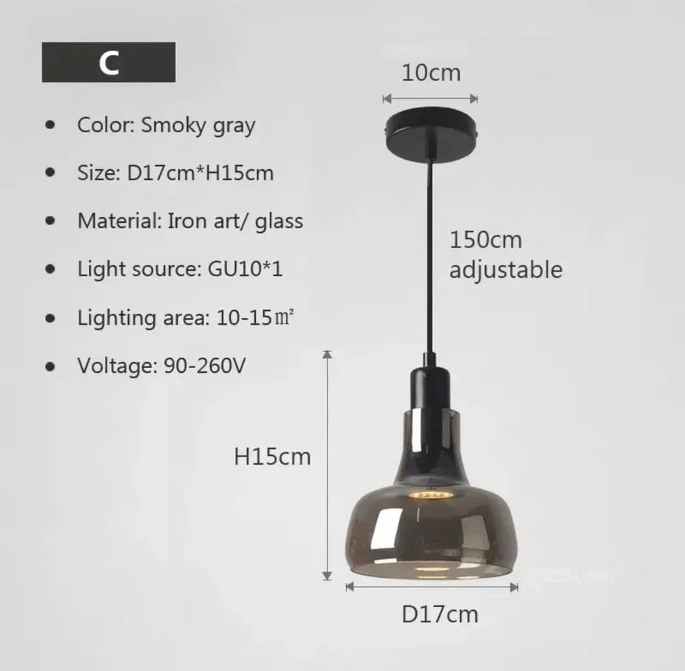 Harlow Modern Glass Pendant Lights - OpalDwell