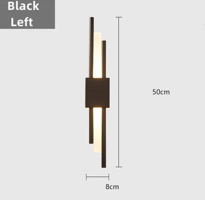 Avelin Black Dual Head Lamp - OpalDwell