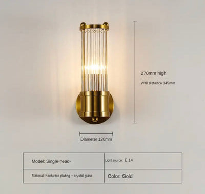 Elara Crystal Wall Lamp - OpalDwell