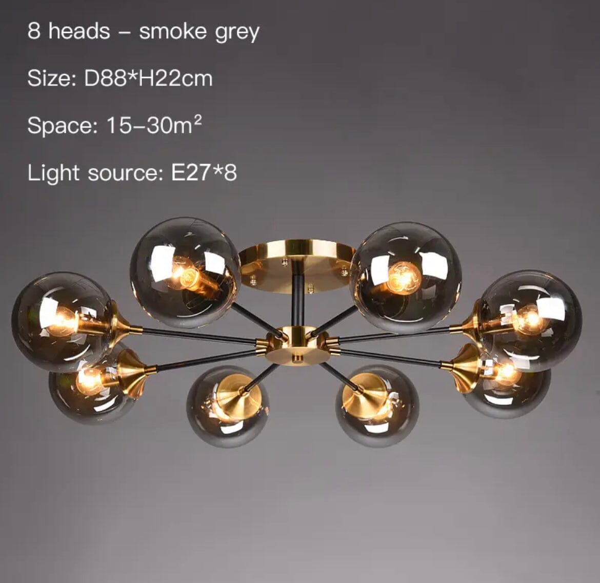 Glass Globe Chandelier in Jade OpalDwell