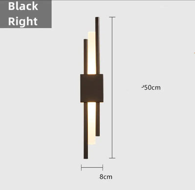 Avelin Black Dual Head Lamp - OpalDwell