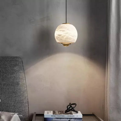 AuroraNord Marble And Alabaster Pendant Lamp Chandelier - OpalDwell