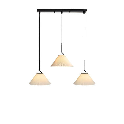 Caelara Soft Pleated Ceiling Pendant Light In Cream - OpalDwell